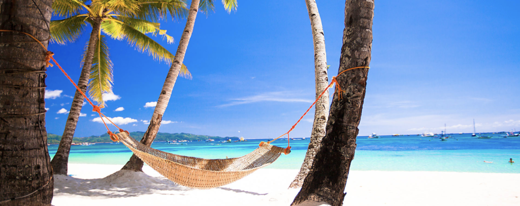 Take a hammock on Cap Cana beach, Punta Cana