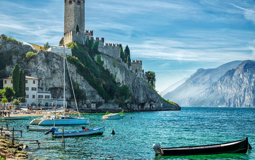 Scaliger castle in Malcesine, Lake Garda, even hosts weddings. 